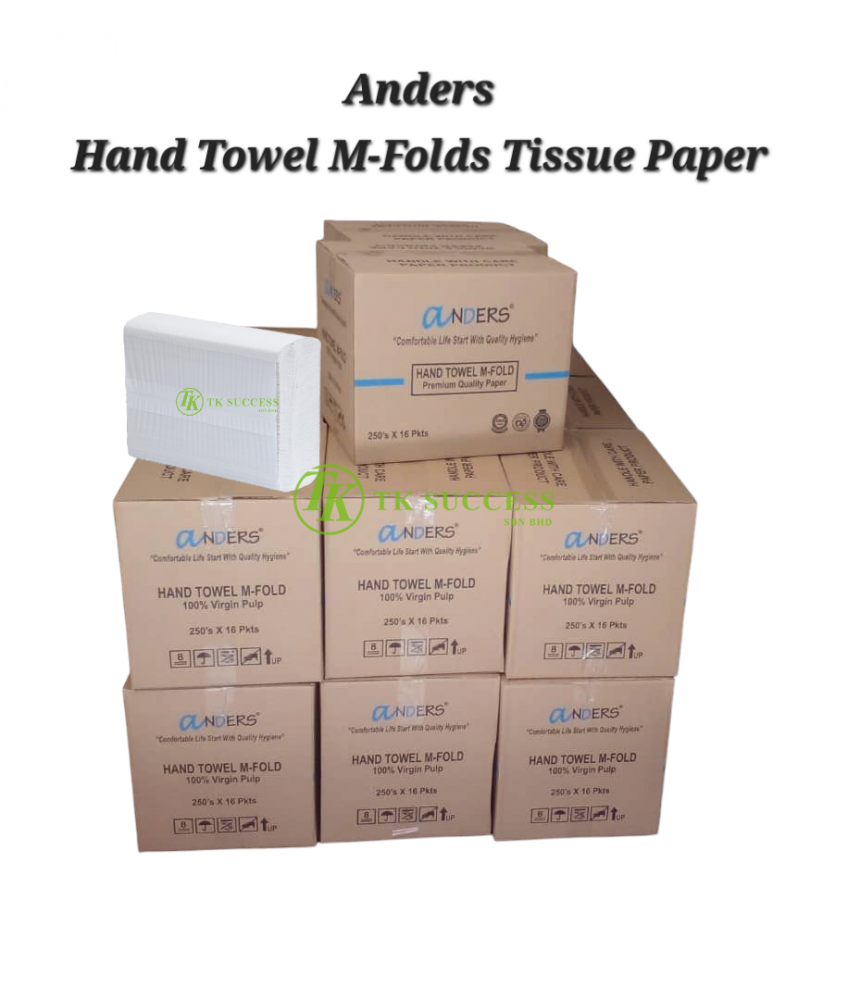 Anders Hand Towel M-Fold Tissue 200 (Virgin Pulps)