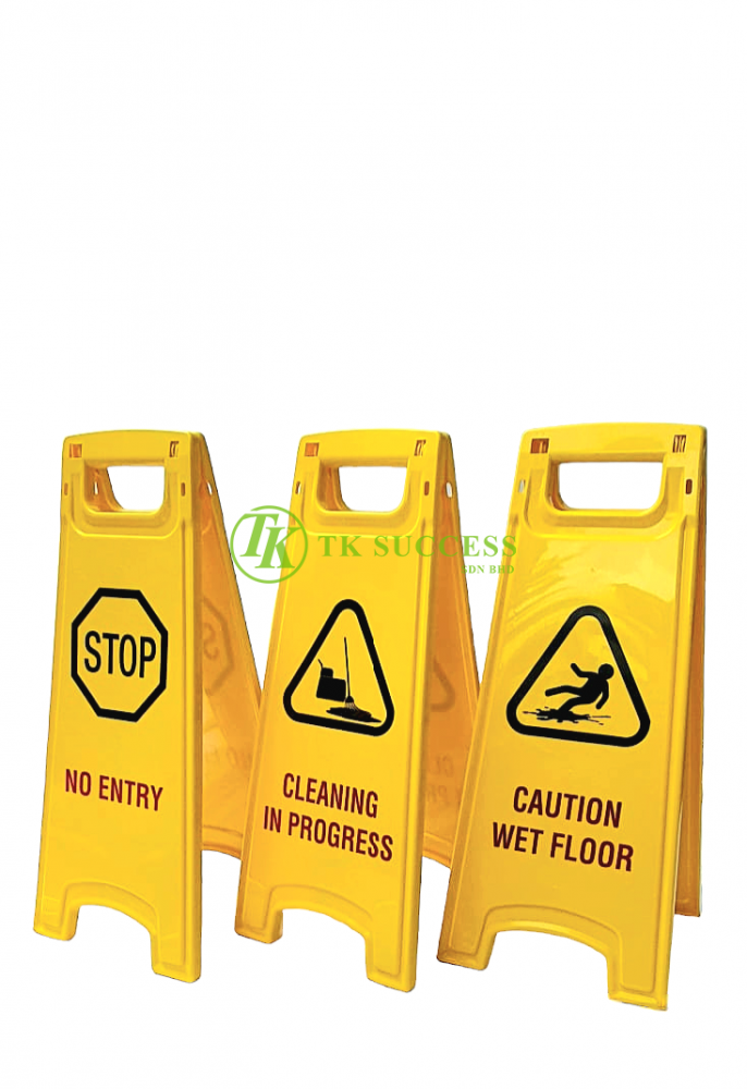 Yellow Caution Sign Board