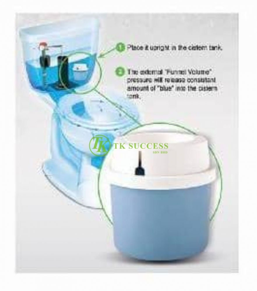 Anders Blue Auto Toilet Bowl Flush Disinfectant (600 Flushs)